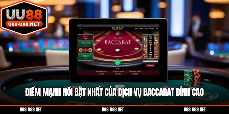 Điểm mạnh nổi bật nhất của dịch vụ baccarat đỉnh cao