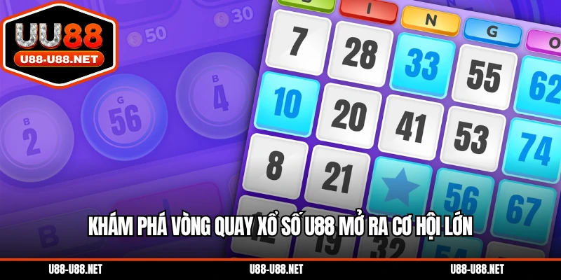 Khám phá vòng quay xổ số U88 mở ra cơ hội lớn