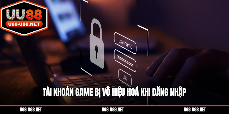 Tài khoản game bị vô hiệu hoá khi đăng nhập
